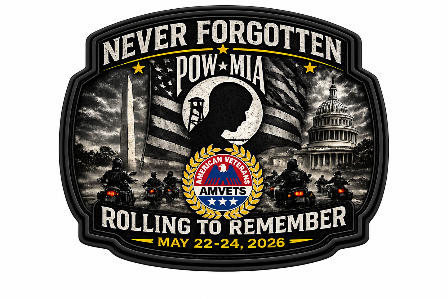 Rolling to Remember Commemorative UV Patch Hat