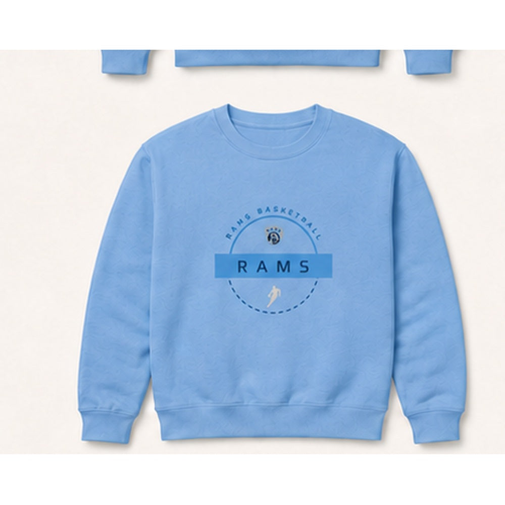 Rams Circle Logo sweatshirt in carolina blue