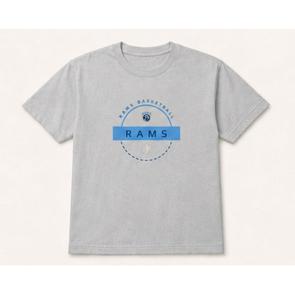 Rams Circle Logo tshirt in light gray