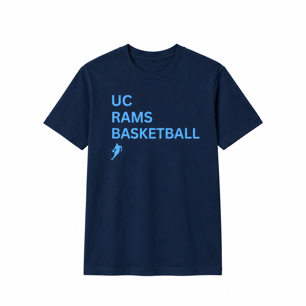 Rams Type Navy shirt with centered front print